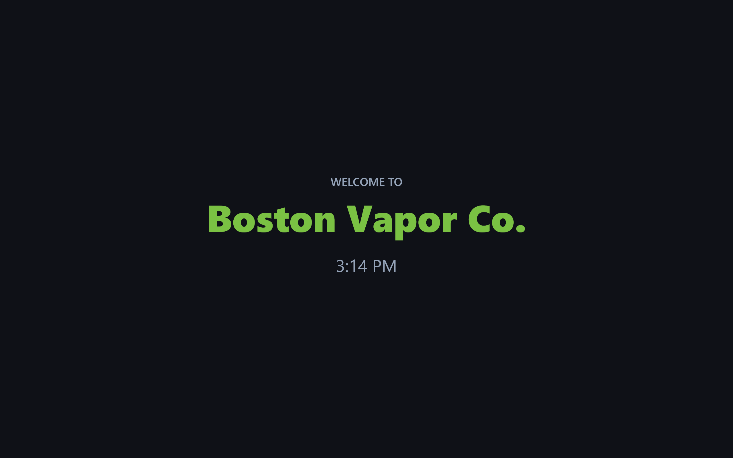 Smoke & Vape Shops customer display