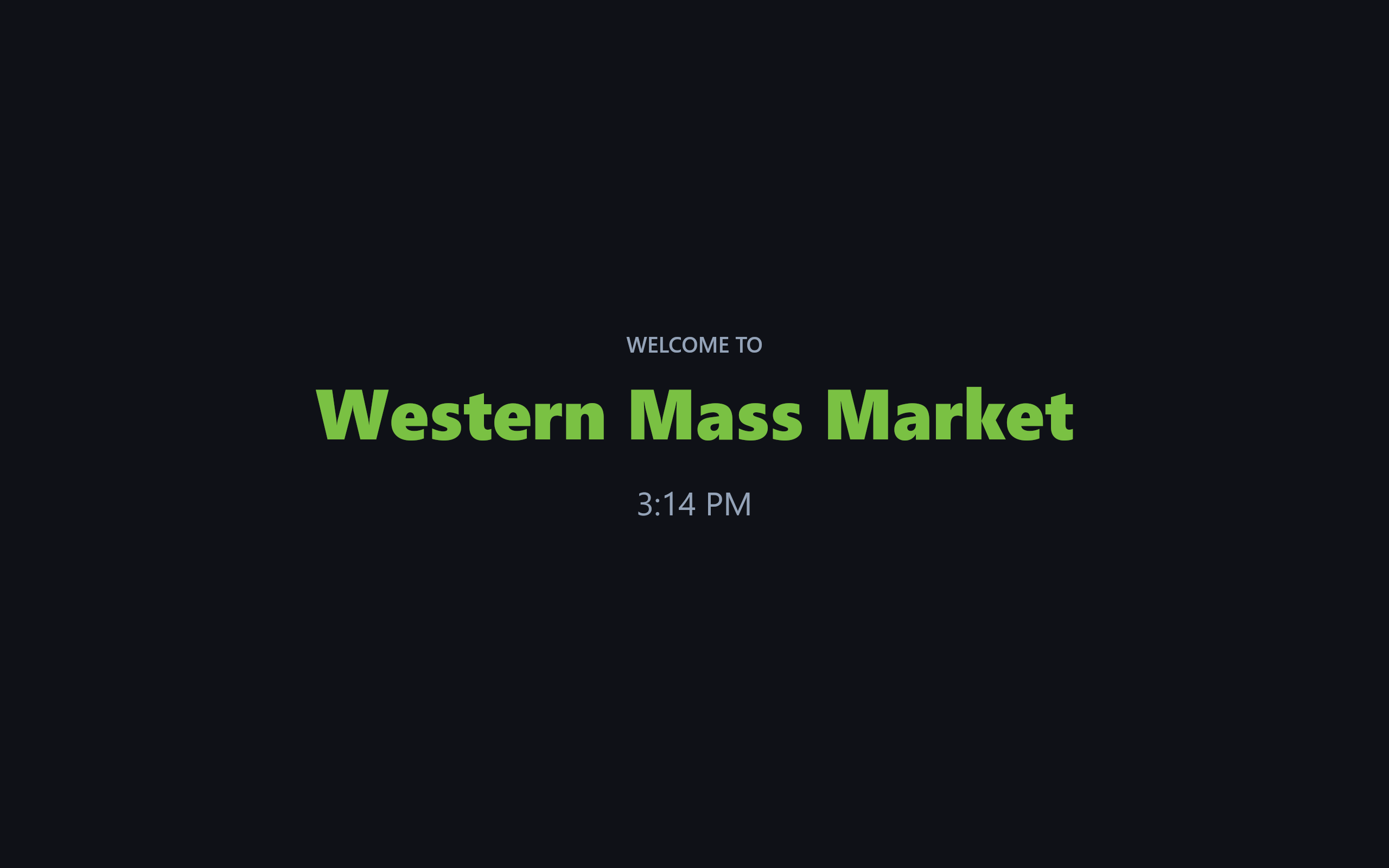 Supermarkets & Multi-Lane Stores customer display