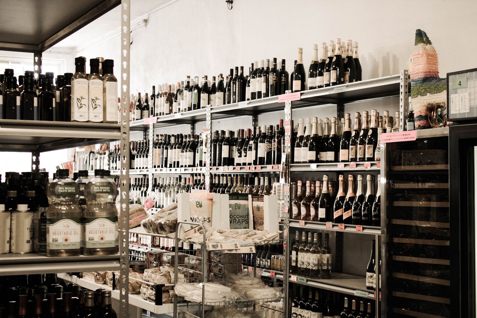 A real liquor and wine store